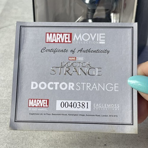 Marvel Movie Collection Doctor Strange Figure used with Certificate and Box
