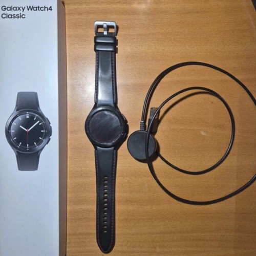 Galaxy Watch 4 Classic smartwatch used with replaced strap