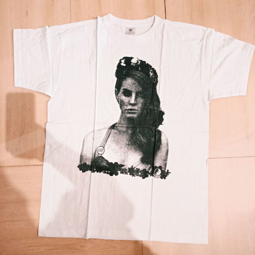 Lana Del Rey fashion t-shirt L new, 100% cotton, white