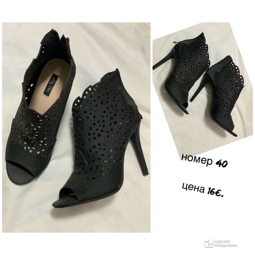 Elegant women's high-heeled shoes like new, size 39-40