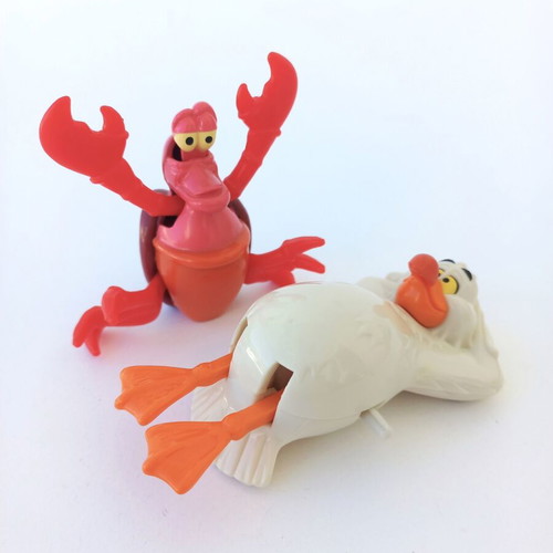 McDonald's Disney The Little Mermaid collectible figures set of 2 like new 1997