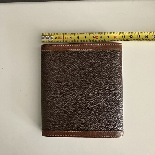 Trussardi Vintage Leather Wallet 90s Made in Italy, like new, brown beige