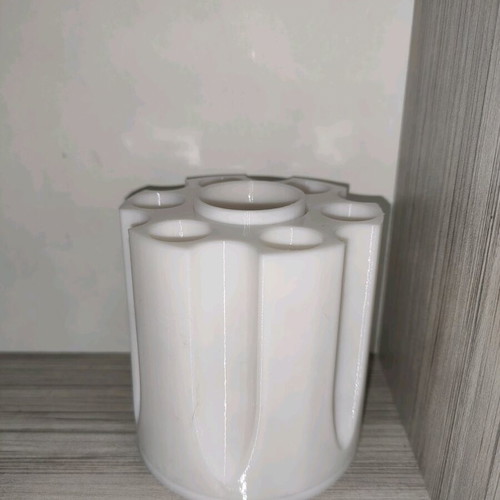 3D Printed Rotating Pencil Holder new, revolver cylinder design