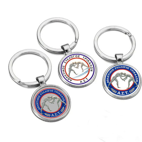 Athlitikos Syllogos Trikalon AST Wrestling Keychains new, set of 3