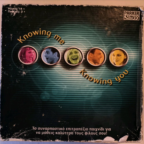 Knowing me Knowing you board game used with missing cards