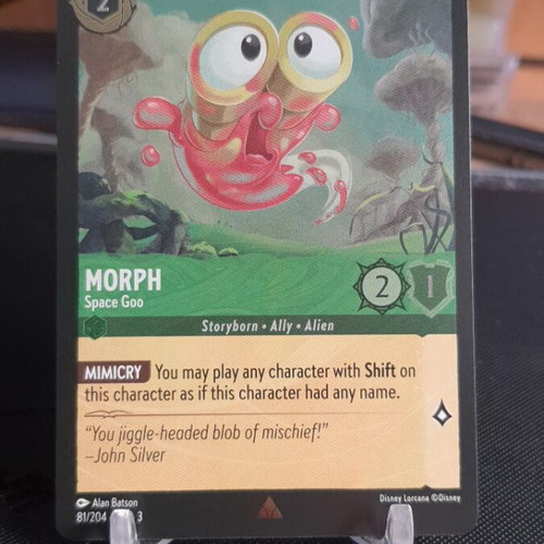 Morph Space Goo 81/204 R Into the Inklands Lorcana Cold Foil like new