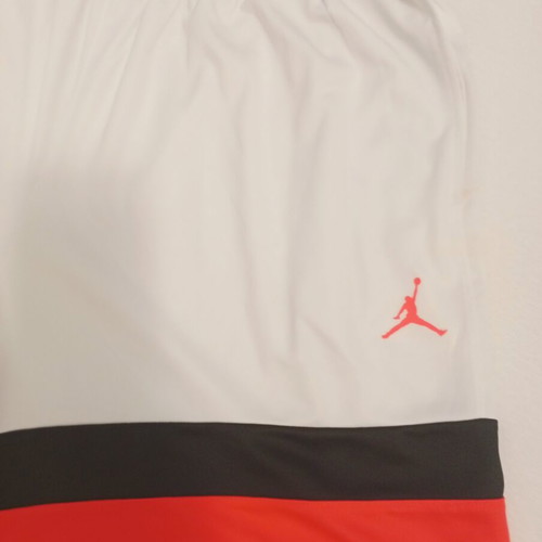 Jordan athletic shorts, white and red, XXL, new