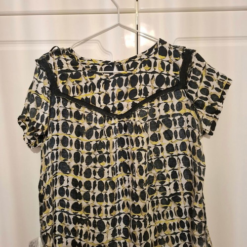 M&S Collection blouse with geometric print like new, size XL