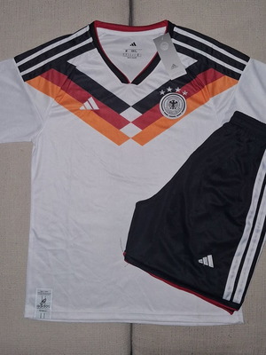 Adidas Germany football shirt and shorts set, World Cup design