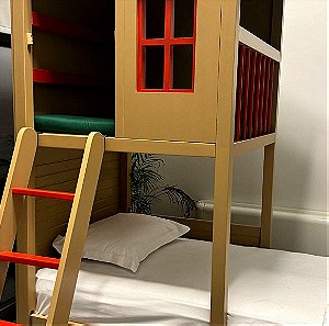 Δενδρόσπιτο παιδικό κρεβάτι (καινούριο-επώνυμο) με αποθηκευτικό χώρο