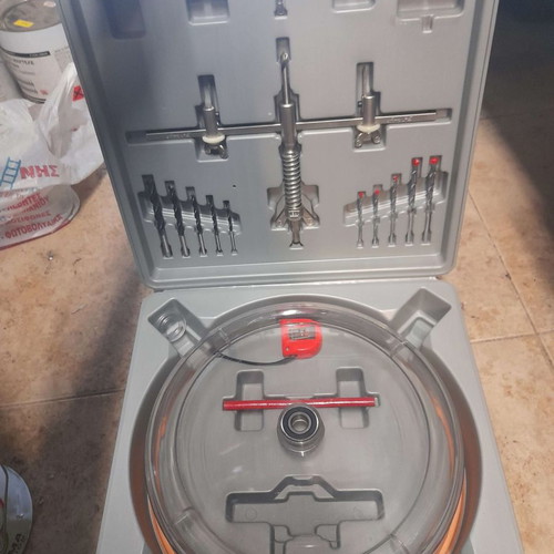 Adjustable drill double compass HSS Ø40 - Ø300 mm new with protective case