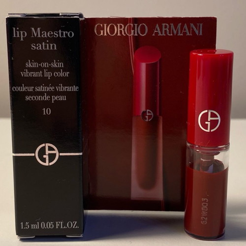 Lip Maestro Satin Armani used, shade 10 in love