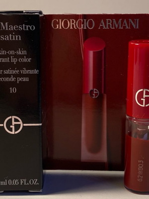 Lip Maestro Satin Armani used, shade 10 in love