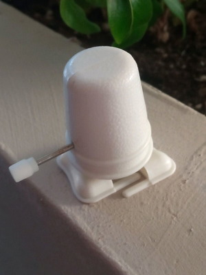 Small white walking robot toy like new