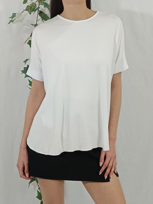Olympia White Short-Sleeved Blouse New With Tags Size S