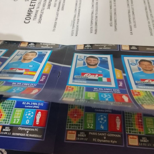 Topps UEFA Champions League Season 2016/17 used with 64 missing stickers