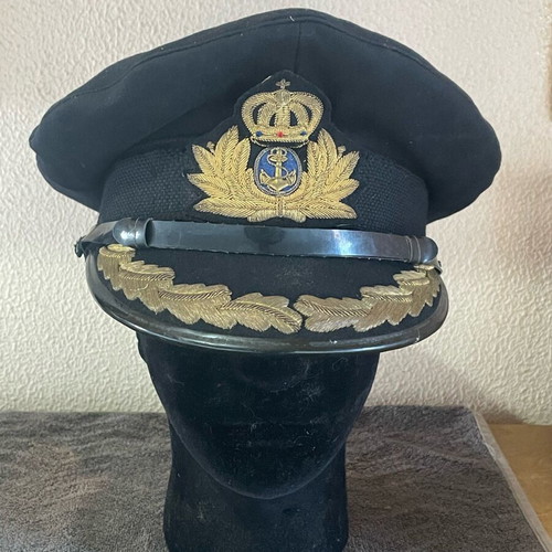 Royal Navy senior officer cap used