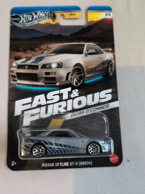 Hot Wheels Nissan Skyline R34 Fast and Furious toy car new