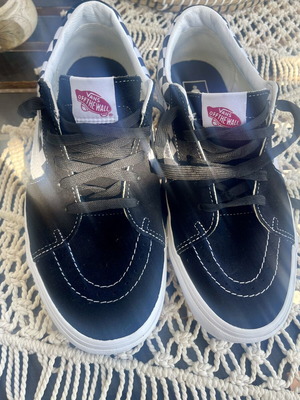 Vans Sk8-Low sneakers size 44 new checkerboard canvas and suede