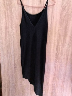 Black draped dress like new