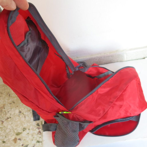 Olympiacos children's backpack like new, red plastic