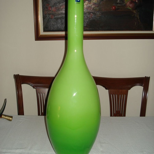 Large decorative green floor vase Leonardo like new