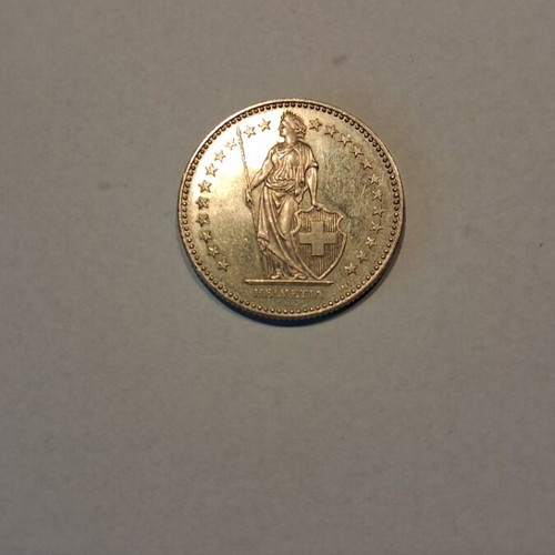 Swiss 2 Francs coin used from 1994