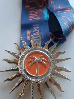 Miami 2024 Marathon Medal like new, authentic