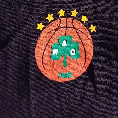Panathinaikos basketball t-shirt Diamantidis used, size XXL, collectible jersey