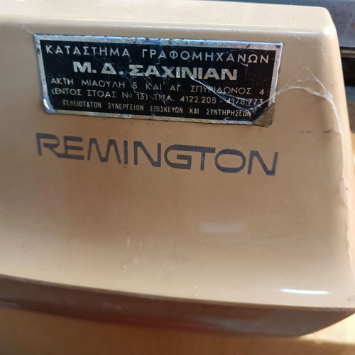 Remington typewriter used, collectible, serviced