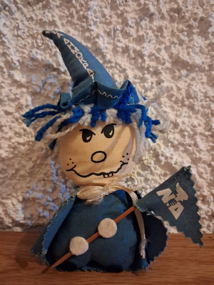 Vintage New Democracy Collectible Doll like new with historic torch emblem
