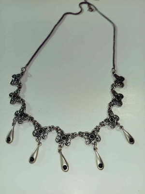 Pendant Apefthon new, black and silver vintage style