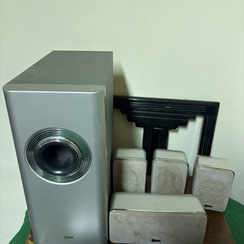 LG LH-T6447 speakers and subwoofer used, incomplete set for parts