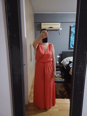 Jumpsuit red, like new, one size