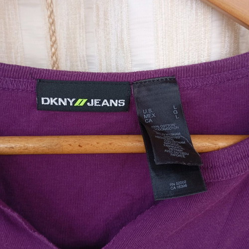 DKNY blouse used, purple, size L