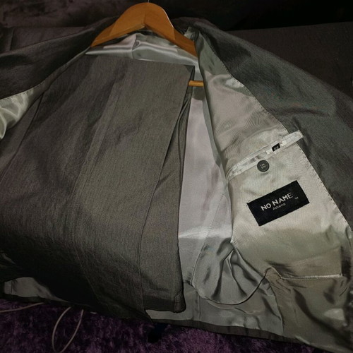 No Name Athens suit like new, gray silver, size M