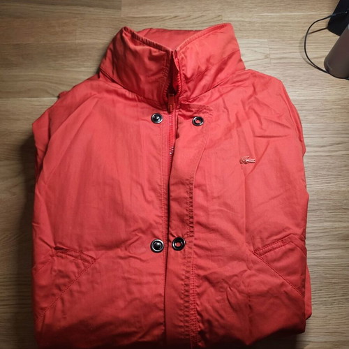 Lacoste jacket orange XL like new, waterproof and windproof