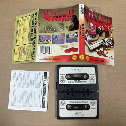 Killed Until Dead Amstrad CPC game used, US Gold 1987