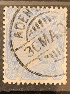 Γραμματόσημο Ινδίας 1900 μεταχειρισμένο, ακυρωμένο σε καλή κατάσταση