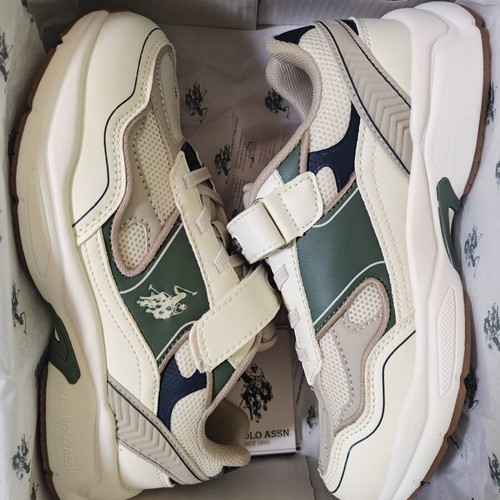 U.S. Polo Assn. Supole 5FX sneakers size 35 new, multicolor green