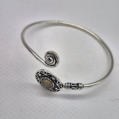 Labradorite Crystal Bracelet silver plated new
