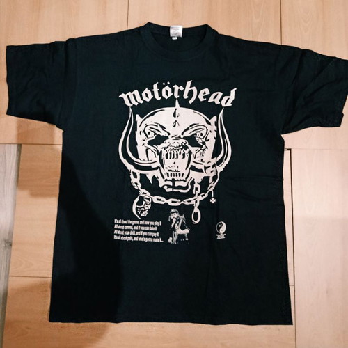 Motorhead fashion t-shirt new, 100% cotton, size XL, black