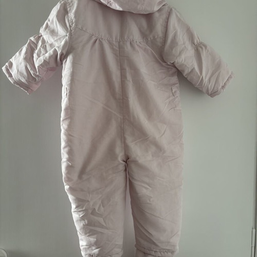Baby warm jumpsuit used, pink, 9-12 months