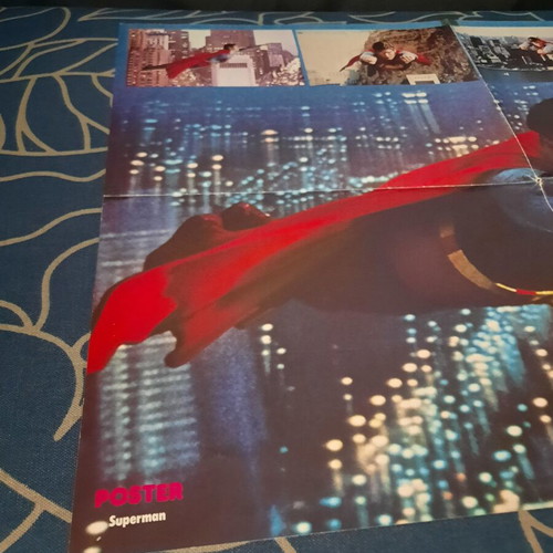 Superman Collectible Poster 1979 used, DC superhero
