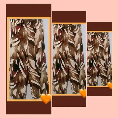 Pants XL with colorful brown pattern like new