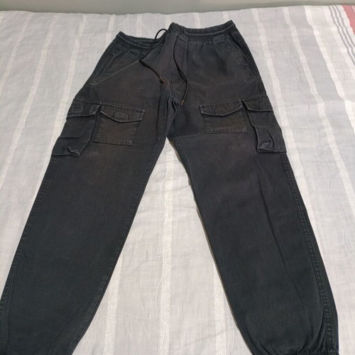 Cargo pants black Pull & Bear size 32 like new