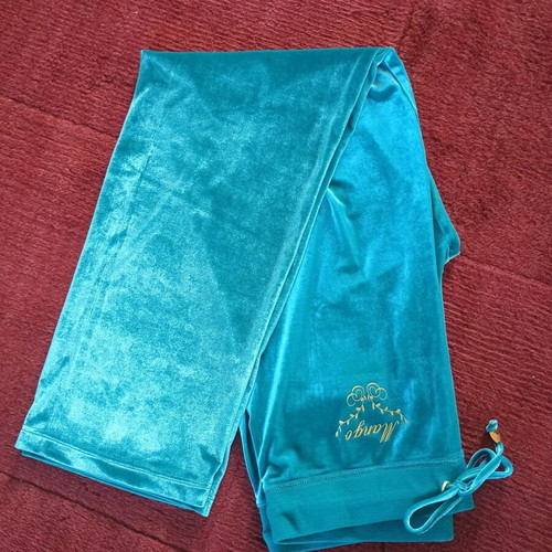 Velour pants Mango like new, turquoise