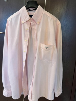 Gant Oxford University regular fit men's shirt size M like new, pink