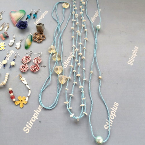 Jewelry and materials like new, all together