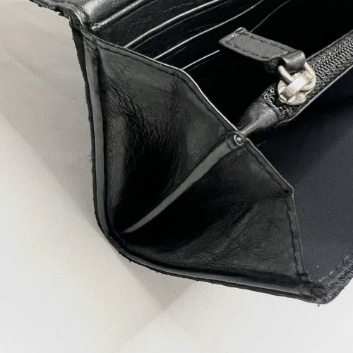 Dior black trotter canvas wallet used with dustbag